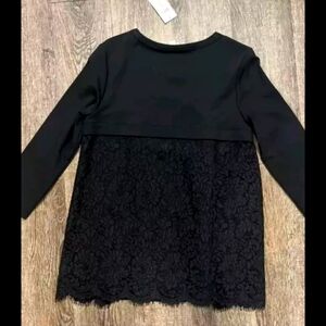 J. Jill Black Ponte Dressy Knit and Lace, XS $79